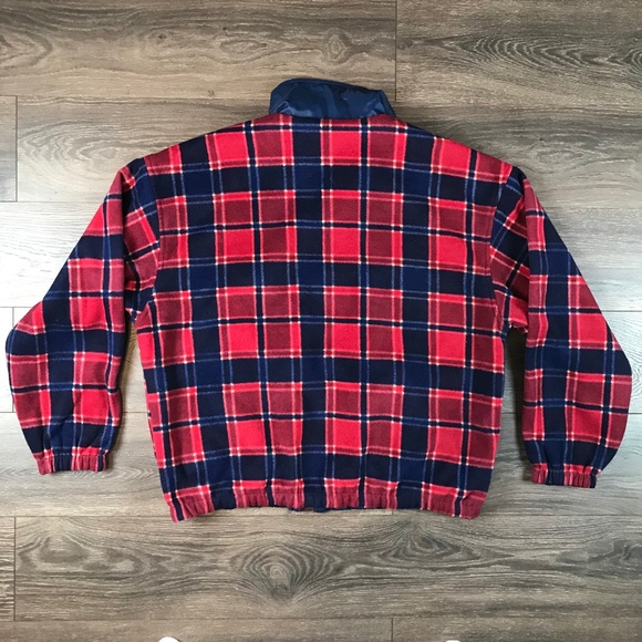 Mickey Mouse Walt Disney World Men’s Vintage 2000’s Plaid Reversible Jacket Sz L - Picture 6 of 11